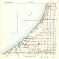 preview thumbnail of historical topo map of Three Oaks, MI in 1930