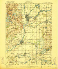 1916 Map of Three Rivers