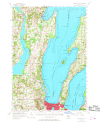 preview thumbnail of historical topo map of Traverse City, MI in 1957