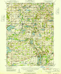 preview thumbnail of historical topo map of Vandalia, MI in 1949