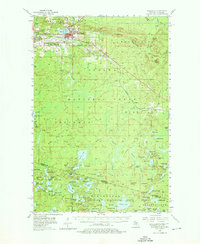 1955 Map of Wakefield, MI, 1976 Print