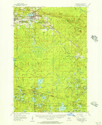 Download a high-resolution, GPS-compatible USGS topo map for Wakefield, MI (1957 edition)