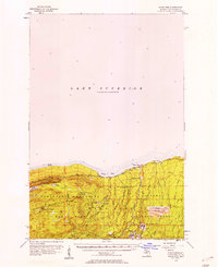 preview thumbnail of historical topo map of White Pine, MI in 1956