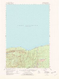 preview thumbnail of historical topo map of White Pine, MI in 1956