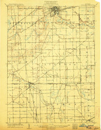 1906 Map of Ypsilanti, MI