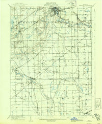 1906 Map of Ypsilanti, MI, 1944 Print