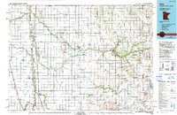 1984 Map of Argusville, ND, 1994 Print