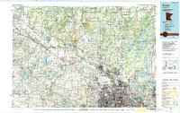 preview thumbnail of historical topo map of Anoka, MN in 1991