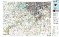 Download a high-resolution, GPS-compatible USGS topo map for Saint Paul, MN (1991 edition)