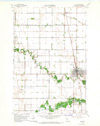 1965 Map of Ada, MN, 1967 Print