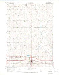 1967 Map of Adrian, MN, 1969 Print