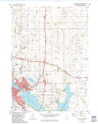 Download a high-resolution, GPS-compatible USGS topo map for Albert Lea East, MN (1983 edition)