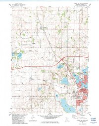 Download a high-resolution, GPS-compatible USGS topo map for Albert Lea West, MN (1983 edition)