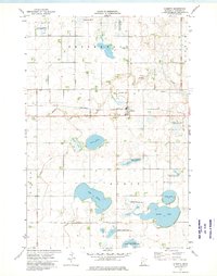 1973 Map of Alberta, MN, 1975 Print