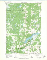 1968 Map of Ann Lake, 1970 Print