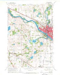 preview thumbnail of historical topo map of Anoka, MN in 1967