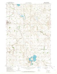 1963 Map of Lincoln County, MN, 1964 Print