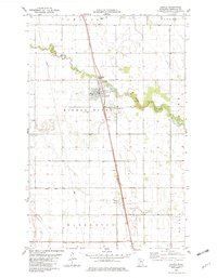 preview thumbnail of historical topo map of Argyle, MN in 1982