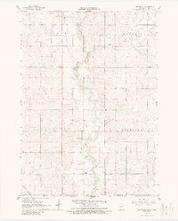 1967 Map of Rock County, MN, 1988 Print