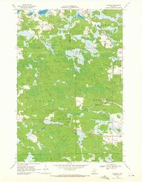 preview thumbnail of historical topo map of Aitkin County, MN in 1969