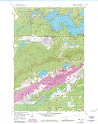 Download a high-resolution, GPS-compatible USGS topo map for Babbitt, MN (1985 edition)
