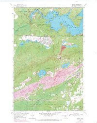 Download a high-resolution, GPS-compatible USGS topo map for Babbitt, MN (1971 edition)