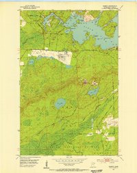 Download a high-resolution, GPS-compatible USGS topo map for Babbitt, MN (1953 edition)