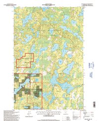 preview thumbnail of historical topo map of Itasca County, MN in 1996