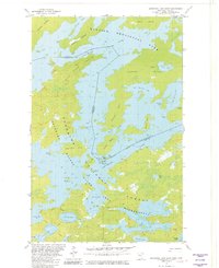Download a high-resolution, GPS-compatible USGS topo map for Basswood Lake East, MN (1982 edition)