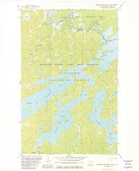 Download a high-resolution, GPS-compatible USGS topo map for Basswood Lake West, MN (1982 edition)