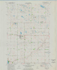 1974 Map of Beardsley, MN, 1976 Print