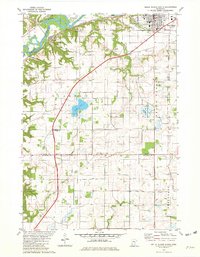 1981 Map of Belle Plaine, MN, 1982 Print