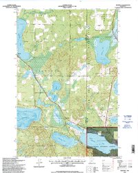 Download a high-resolution, GPS-compatible USGS topo map for Benedict, MN (1998 edition)