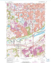 Download a high-resolution, GPS-compatible USGS topo map for Bloomington, MN (1988 edition)