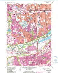 Download a high-resolution, GPS-compatible USGS topo map for Bloomington, MN (1993 edition)