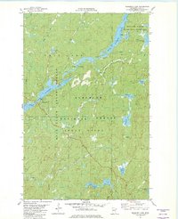 preview thumbnail of historical topo map of Lake County, MN in 1981