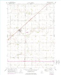 1960 Map of Brewster, MN, 1977 Print