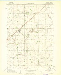 1960 Map of Brewster, MN, 1961 Print