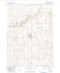 1982 Map of Bricelyn, MN, 1983 Print