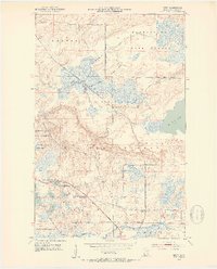Download a high-resolution, GPS-compatible USGS topo map for Britt, MN (1953 edition)