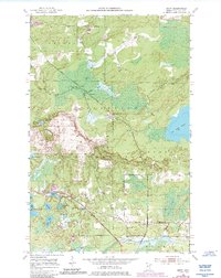 Download a high-resolution, GPS-compatible USGS topo map for Britt, MN (1985 edition)
