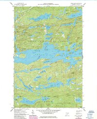Download a high-resolution, GPS-compatible USGS topo map for Brule Lake, MN (1986 edition)