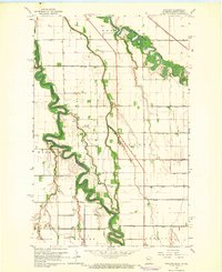 preview thumbnail of historical topo map of Polk County, MN in 1964