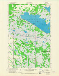 preview thumbnail of historical topo map of Roseau County, MN in 1966