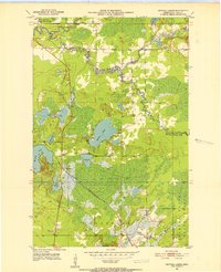 Download a high-resolution, GPS-compatible USGS topo map for Central Lakes, MN (1953 edition)