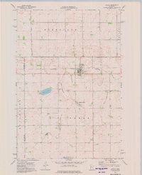 1973 Map of Chokio, MN, 1975 Print
