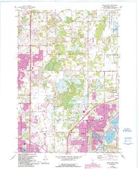 Download a high-resolution, GPS-compatible USGS topo map for Circle Pines, MN (1993 edition)