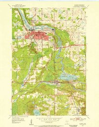 Download a high-resolution, GPS-compatible USGS topo map for Cloquet, MN (1955 edition)