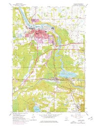 Download a high-resolution, GPS-compatible USGS topo map for Cloquet, MN (1976 edition)