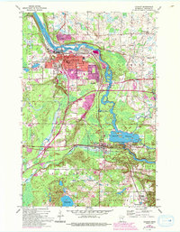 Download a high-resolution, GPS-compatible USGS topo map for Cloquet, MN (1993 edition)